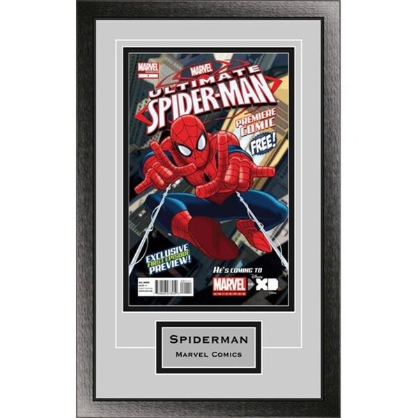 Perfect Cases Perfect Cases SCMCENG-CL Single Comic Book Frame with Engraving in Classic Moulding - SCMCENG-CL