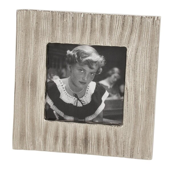Rlm Distribution SARO Metal Photo Frame with Textured Design - Silver - 1.5 lbs - HO3198329