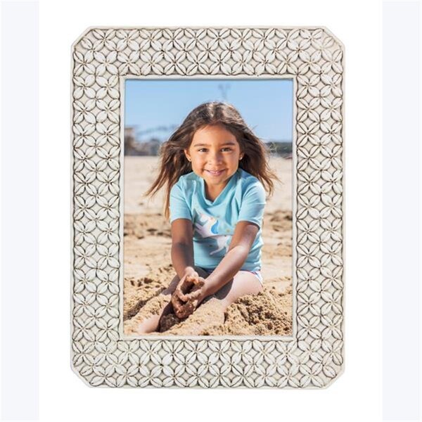 Youngs 4 x 6 in. Resin Seashell Photo Frame - 62133