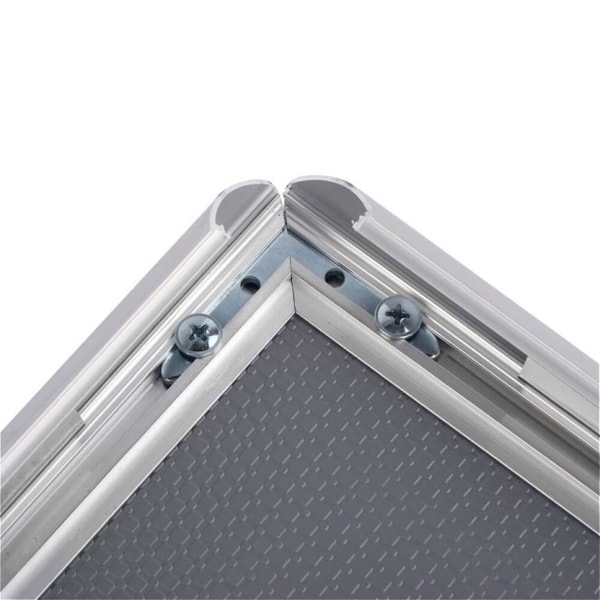 M&T Displays Snap Frame 6 in. X 9 in. Poster Size, 1in., Silver, Mitred Corner - UCN255N009X5222