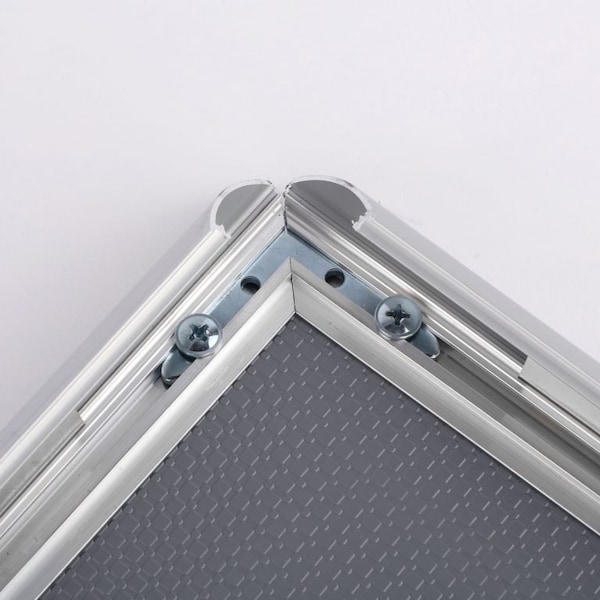 M&T Displays Snap Frame 17 in. X 22 in. Poster Size, Silver, 1 in. Mitred - UCN255N012X2990
