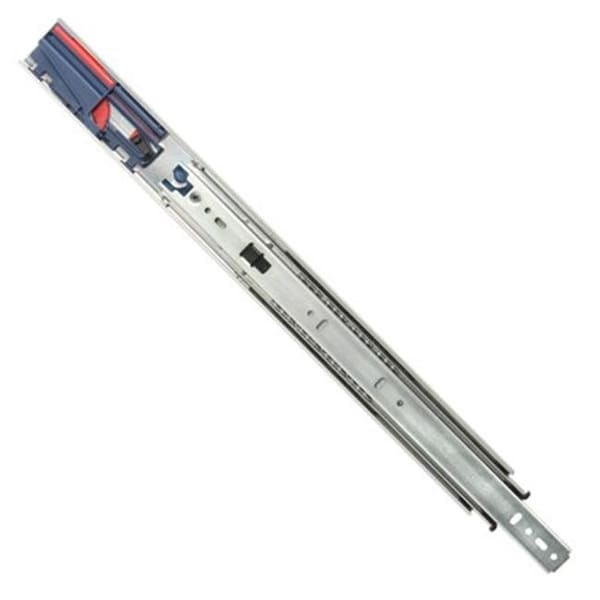 Knape & Vogt Knape & Vogt Kv8455Fm B18 Ano 18 In. Soft-Close Full Extension With Overtravel Drawer Slides - Anochrome - KV8455FM B18 ANO