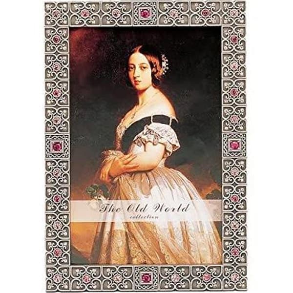 Auric 4 x 6 in.Jewel Frame Amethyst Picture FrameRed - AU655867