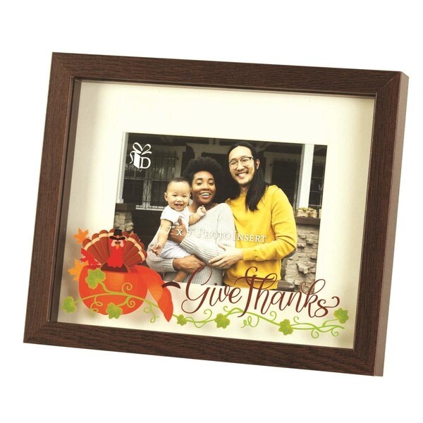 Dicksons Photo Frame Wall Give Thanks Turkey 10x8 - FRMWDWAL-108-19