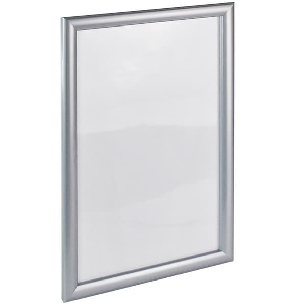 Azar Displays Wall Mount Plastic Snap Poster Frame 11'' x 17'' Portrait/Landscape Sign Holder Frame, 2PK - 300340-SLV-2PK