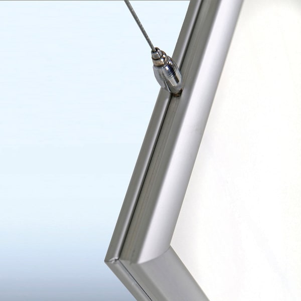 Azar Displays 24''W x 36''H Double-Sided Hanging Snap Frame - 300416
