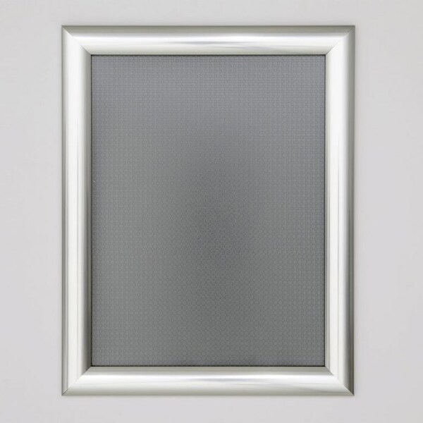 M&T Displays Snap Frame 8.5 in. X 11 in. Poster Size, 1 in. Chrome, Mitred Corner - UCN255K081X5000