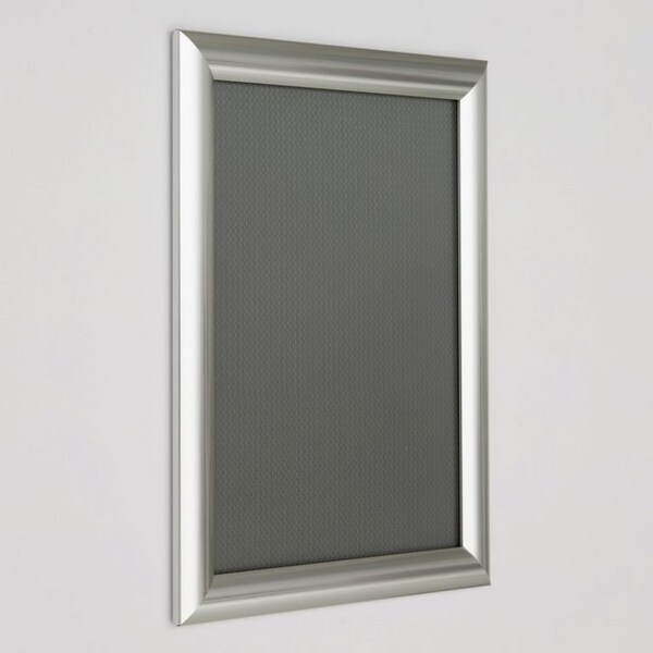 M&T Displays Snap Frame 8.5 in. X 11 in. Poster Size, 1 in. Chrome, Mitred Corner - UCN255K081X5000