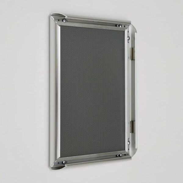 M&T Displays Snap Frame 8.5 in. X 11 in. Poster Size, 1 in. Chrome, Mitred Corner - UCN255K081X5000