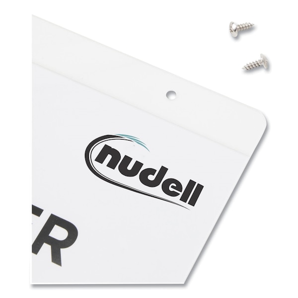 Nudell Clear Plastic Vertical-Orientation Wall Sign Holder with Mounting Screws, 11 x 17 Insert - 38017Z