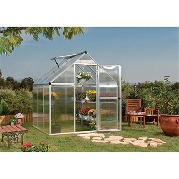 Made4Mansions Mythos Greenhouse - 6 x 6 ft. - Silver - MA115519