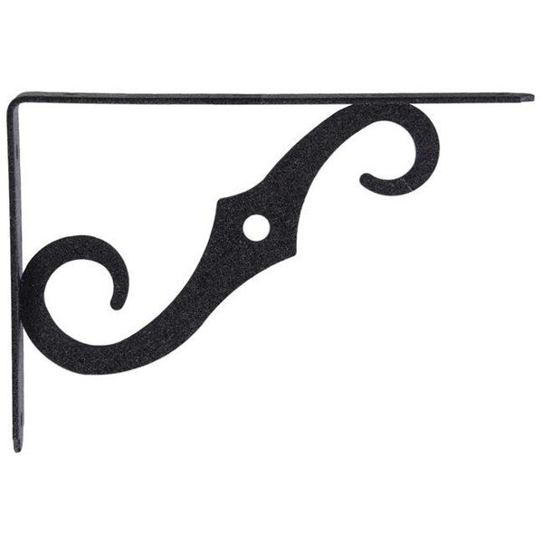 Cool Kitchen Flagged - Ornamental Shelf Bracket; Antique Black - 3.5 x 5 in. - Pack of 10 - CO1638712