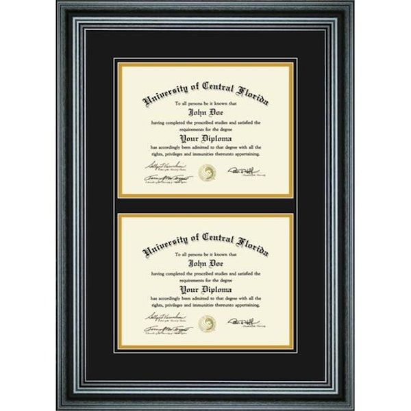 Perfect Cases Perfect Cases PCFRM-D4PM1114 11 x 14 in. Double Diploma Frame for Diploma - PCFRM-D4PM1114