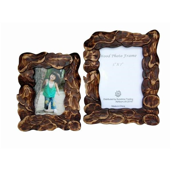 Sunshine Trading Handmade Wood Photo Frame - 3.5 x 5 Inch - SU460696