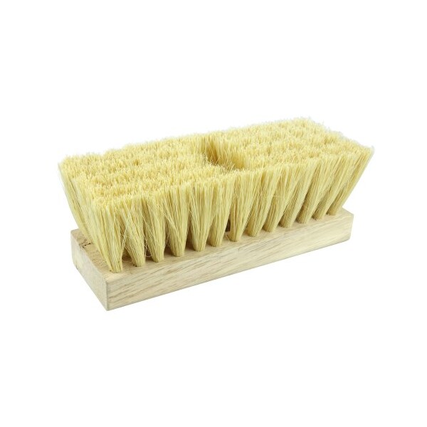 Weiler 7" Roof Brush, One Threaded Handle Hole, White Tampico Fill - 73195