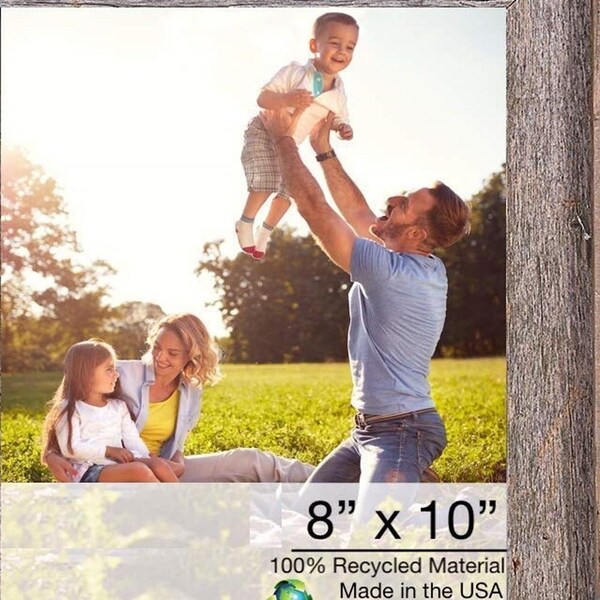 Homeroots 8 x 10 in. Natural Weathered Gray Picture Frame - 379899