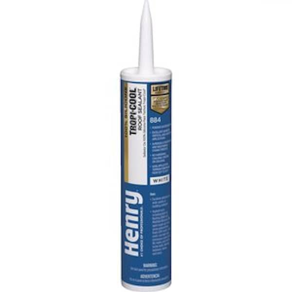Henry Henry Tropic-Cool 884 White Silicone Sealant 10 oz - HE884004