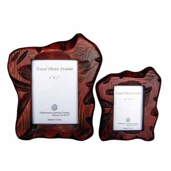 Sunshine Trading Sunshine Trading ST-08-5 Handmade Wood Photo Frame - 3.5 x 5 Inch - ST-08-5