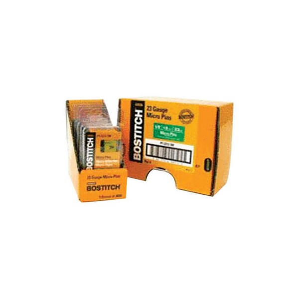 Bostitch Bostitch 1 in. L X 23 Ga. Straight Strip Coated Micro Pins 3000 pk - PT-2325-3M