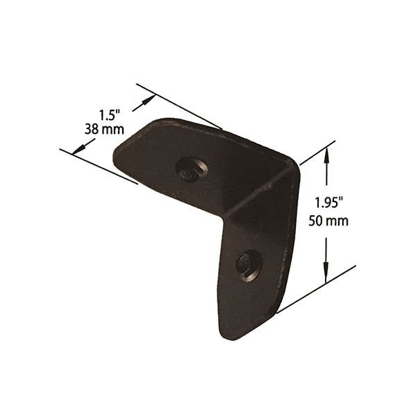Nuvo Iron BLACK GALVANIZED STEEL 2in TRADITIONAL RAFTER CLIPS, 12PK - RC3
