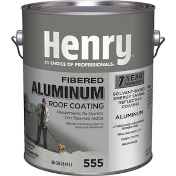 Henry Henry Smooth Aluminum Fibered Aluminum Aluminum Roof Coating 0.9 gal - HE555042