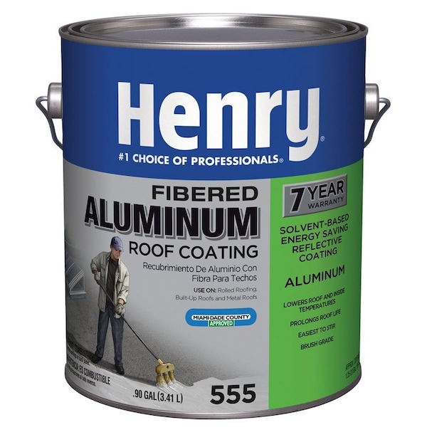 Henry Henry Smooth Aluminum Fibered Aluminum Aluminum Roof Coating 0.9 gal - HE555042