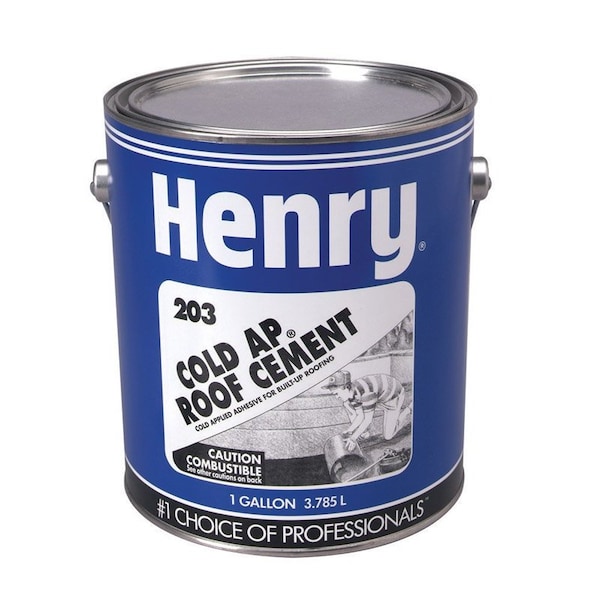 Henry Henry Smooth Black Asphalt Cold-Ap Roof And Lap Adhesive 1 gal - HE203042