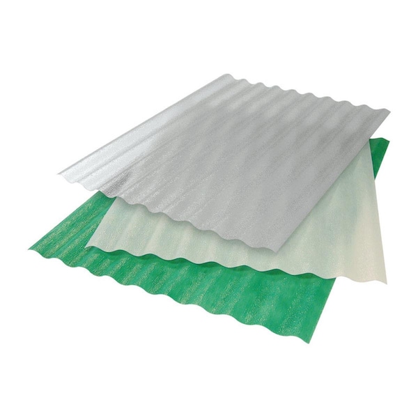 Crane Composites 8 ft. Color Fiberglas 550 Text Roofing - 5008420