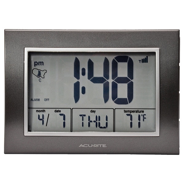 Zoro Select Atomic Desk Clock, w/Temperature - 13131A4