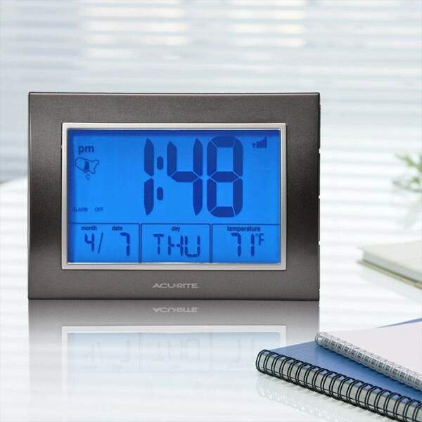 Zoro Select Atomic Desk Clock, w/Temperature - 13131A4