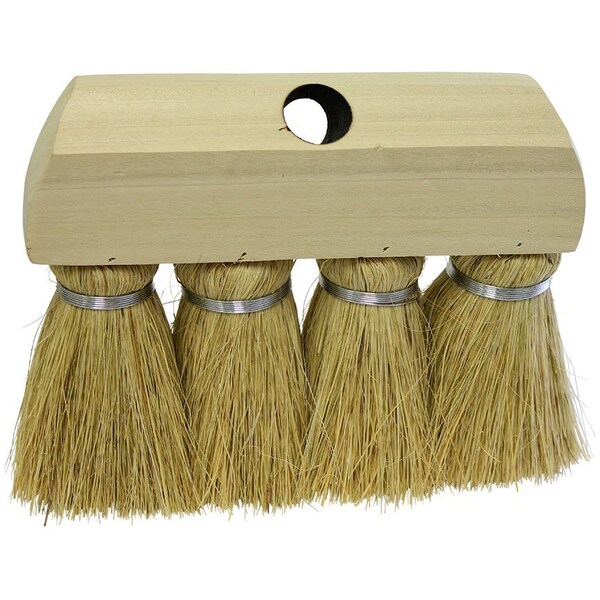 The Brush Man 4-Knot Roofing Brush, 4-1/4 in Tampico Trim, 12PK - R4KT