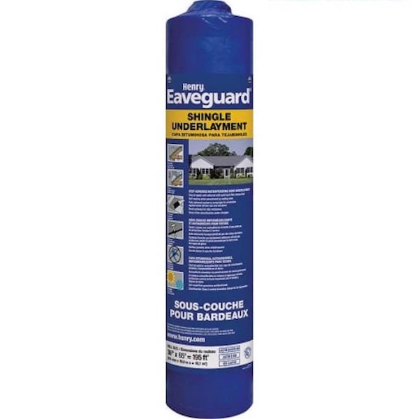 Bakor Henry Henry 3 ft. W X 65 ft. L Fiberglass Self-Adhesive Shingle Underlayment Blue - HE740916