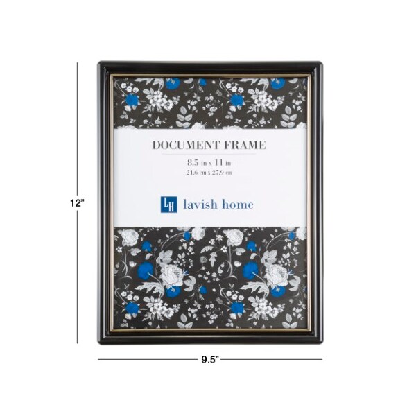 Hastings Home Picture Frame Set, 8.5 x 11 Document Frame Pack for Picture Gallery Wall with Hangers, Set of 6 - 176628EVM
