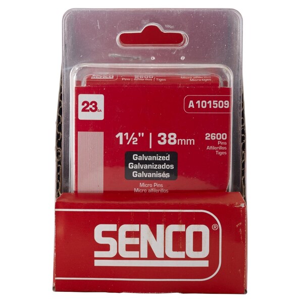 Senco Senco 1-1/2 in. L X 23 Ga. Straight Strip Galvanized Micro Pins 2600 pk - A101509