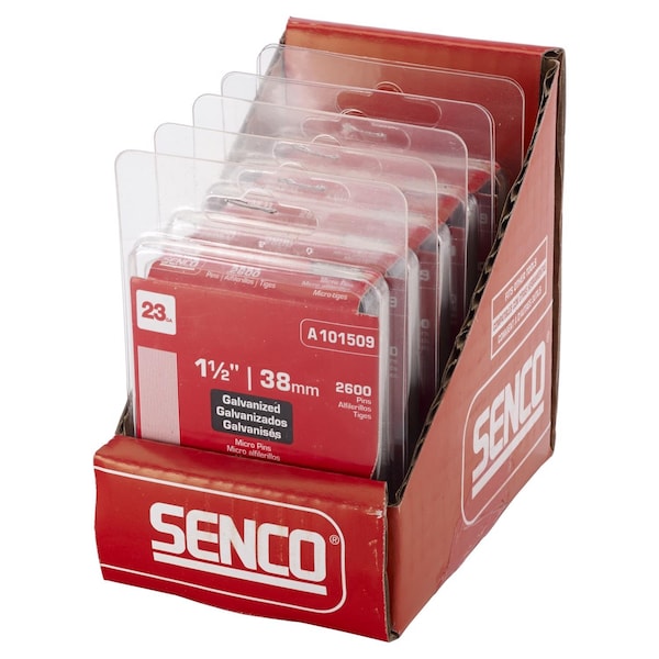 Senco Senco 1-1/2 in. L X 23 Ga. Straight Strip Galvanized Micro Pins 2600 pk - A101509