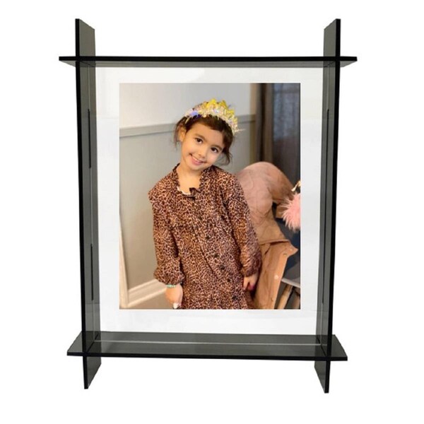 Muebles 8 x 10 in. Lucite Frame Grey - MU3183900