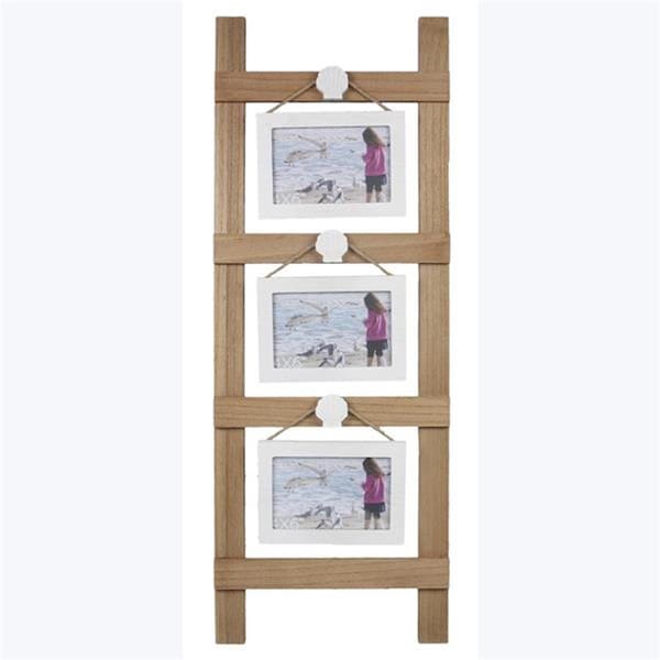 Youngs 4 x 6 in. Wood Coastal Neutral Ladder Frame - 62330