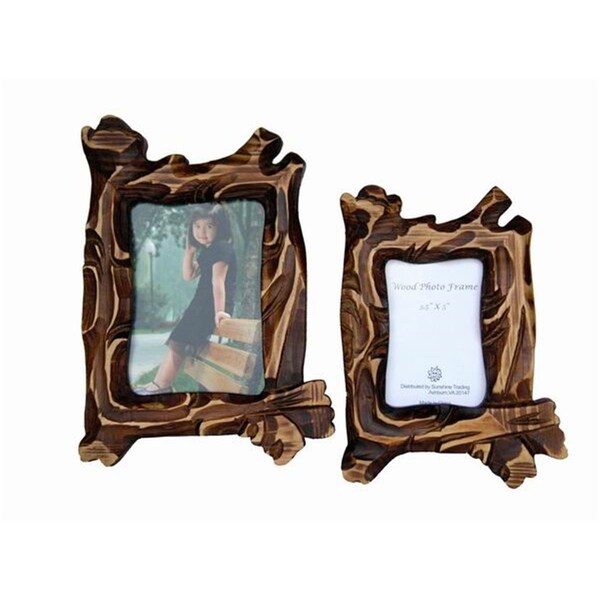 Sunshine Trading Handmade Wood Photo Frame - 3.5 x 5 Inch - SU460694