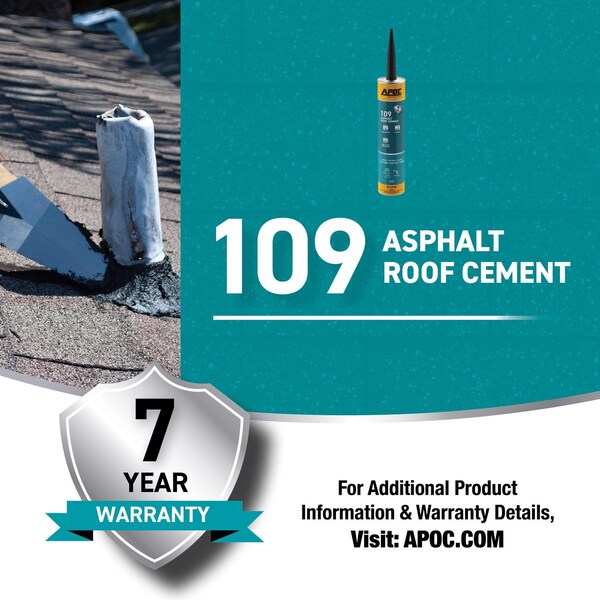 Apoc APOC Black Asphalt Roof Cement 10 oz - AP-1099