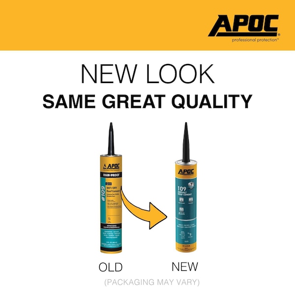 Apoc APOC Black Asphalt Roof Cement 10 oz - AP-1099