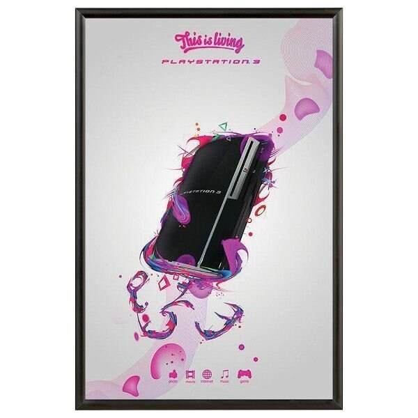 M&T Displays Snap Frame 20 in. X 30 in. Poster Size, 1 in. Black, Mitred Corner - UCN255B023X2990