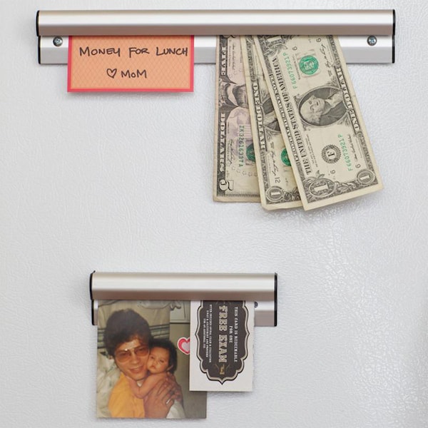 Electriduct Clip-It Strip 96" Magnetic Note and Paper Holder- Aluminum - HM-CSA-96