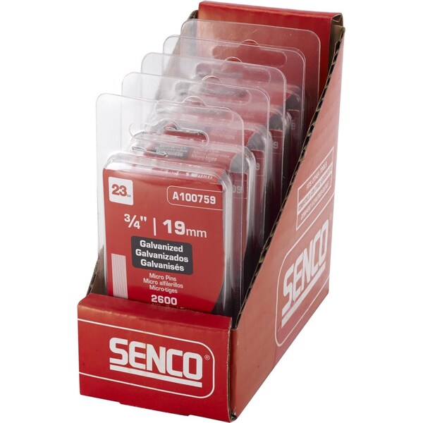 Senco Senco Assorted in. L X 23 Ga. Straight Strip Galvanized Micro Pin Variety Pack 2500 pk - A109809