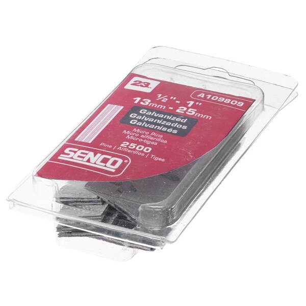 Senco Senco Assorted in. L X 23 Ga. Straight Strip Galvanized Micro Pin Variety Pack 2500 pk - A109809