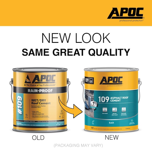 Apoc APOC Black Asphalt Roof Cement 1 gal - AP-1091