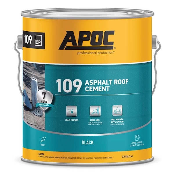 Apoc APOC Black Asphalt Roof Cement 1 gal - AP-1091
