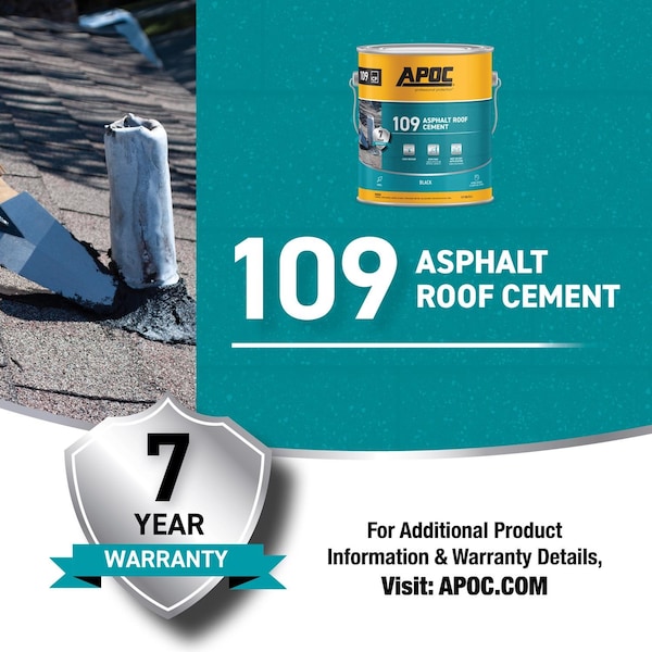 Apoc APOC Black Asphalt Roof Cement 1 gal - AP-1091