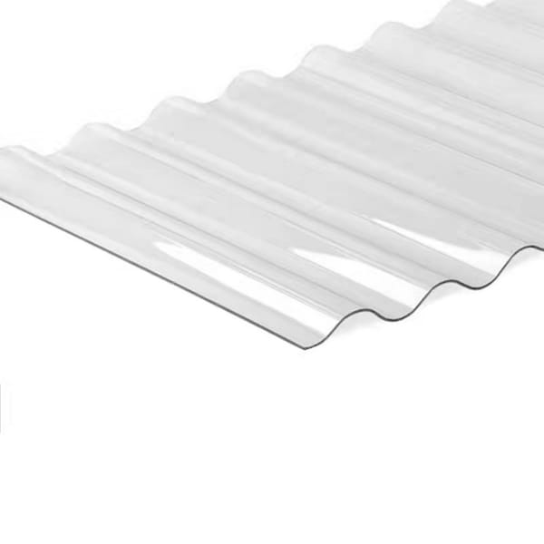 Ejoy 20in W x 72in L Polycarbonate Roof Panel in Clear, 10PK - 72X20WAVYROOFPANEL_10PC