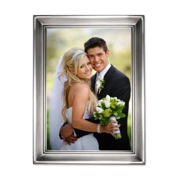 Blueprints Brushed Pewter 5x7 Metal Picture Frame - BL92310