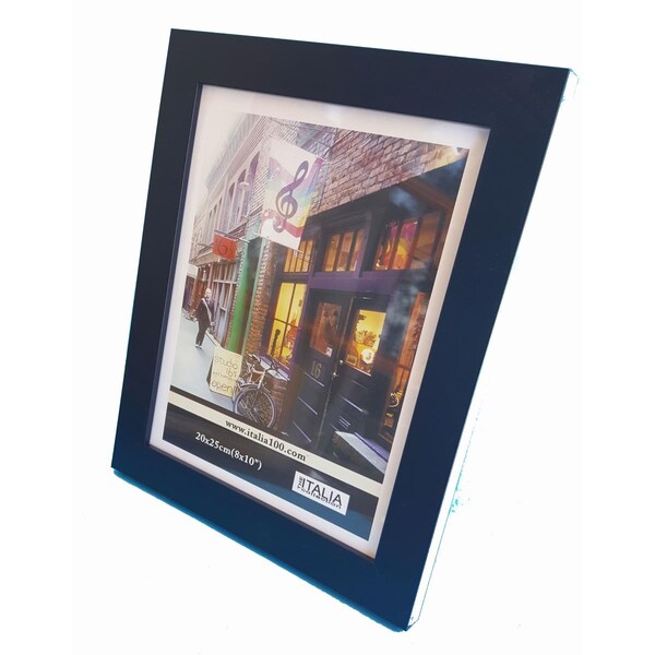 Italia 11 x 14 in. Medium Density Fiberboard Photo Frame, Black - Large -, 3PK - 11230